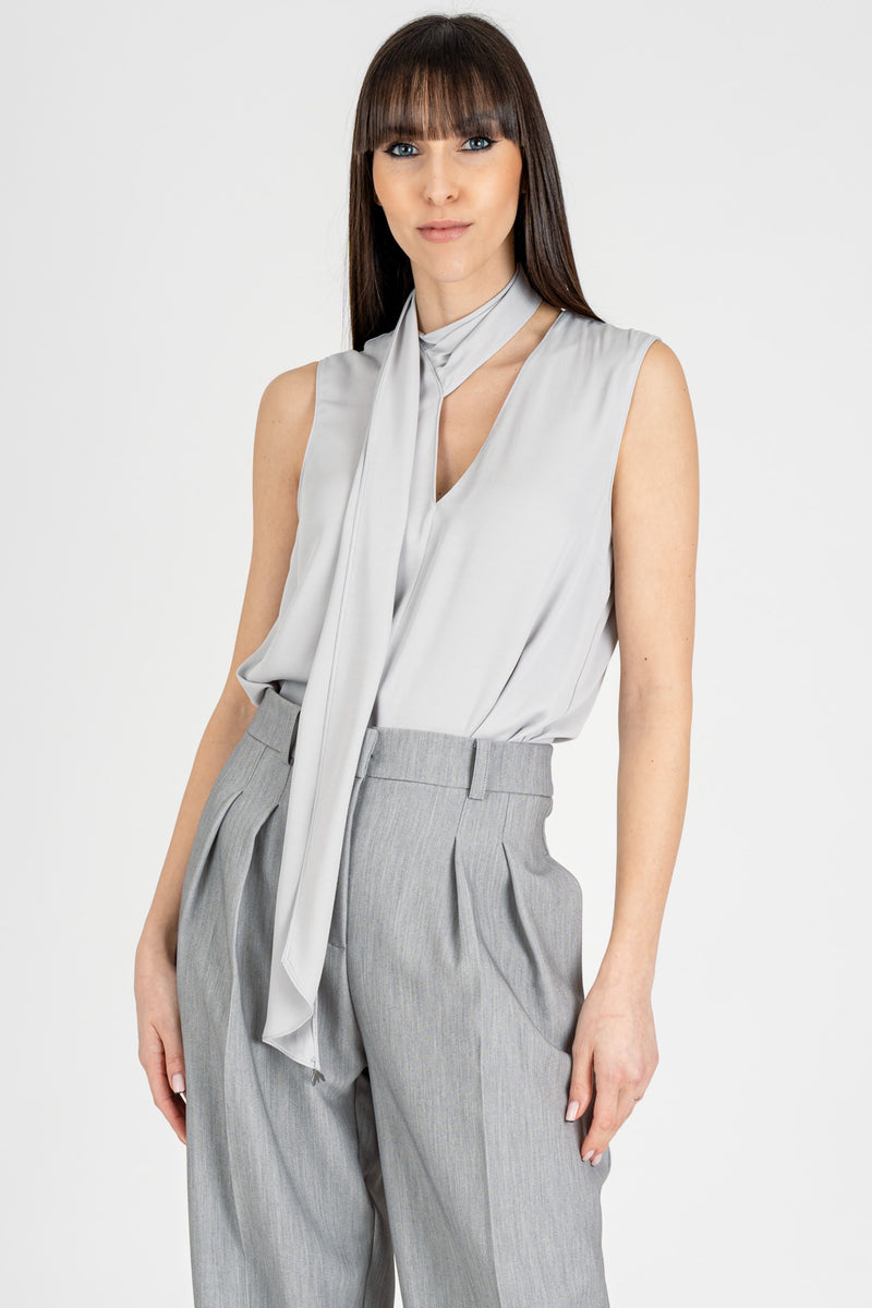 Blusa con Fusciacca Glass Gray