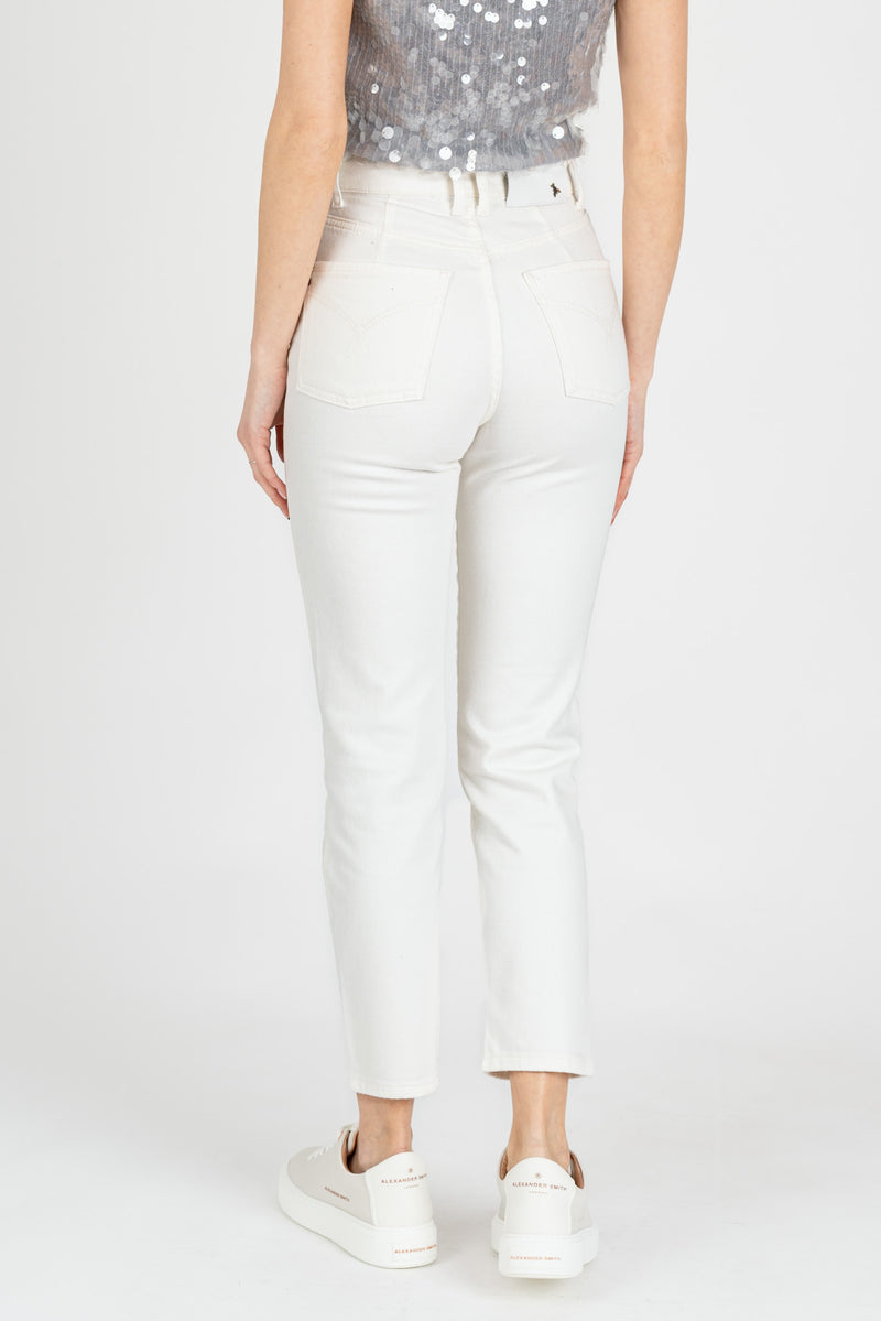 Pantalone Denim Skinny Bianco