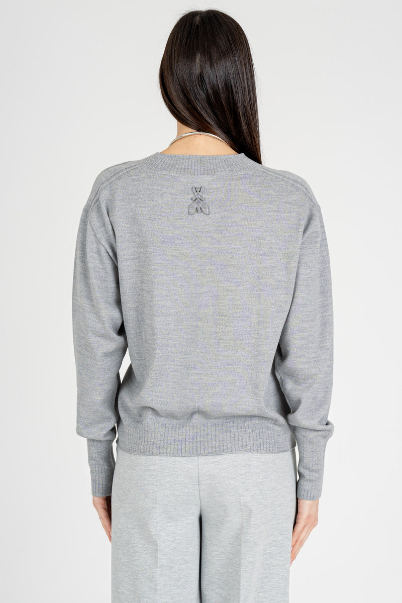 Maglia Pullover Septun Grigio Melange