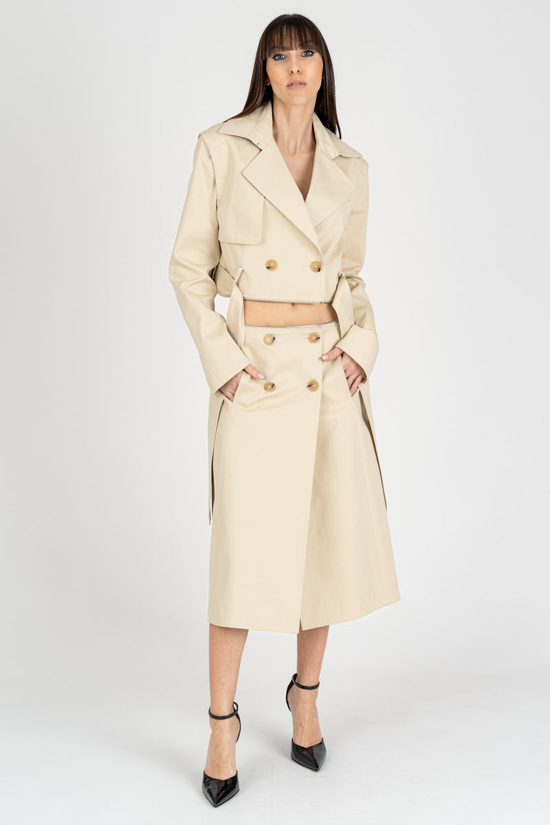 Trench Scomponibile Moder Beige