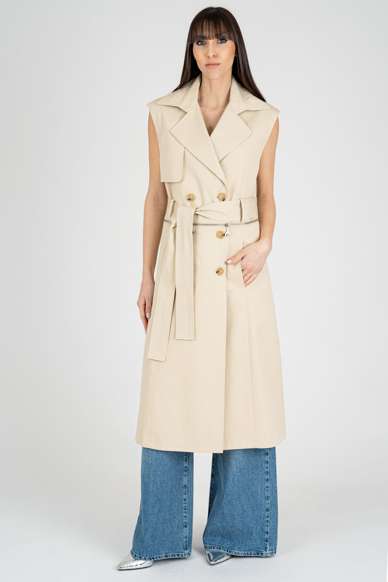 Trench Scomponibile Moder Beige