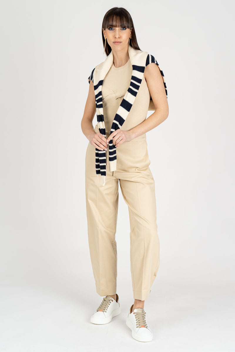 Pantalone con Coulisse Modern Beige