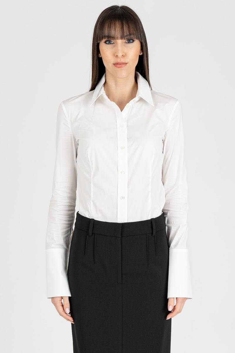 Camicia Slim Stretch Bianco