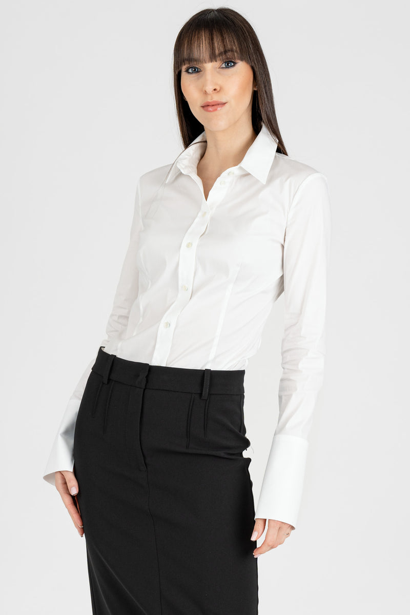 Camicia Slim Stretch Bianco