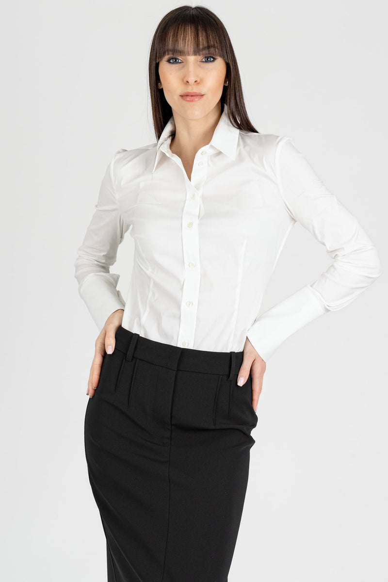 Camicia Slim Stretch Bianco