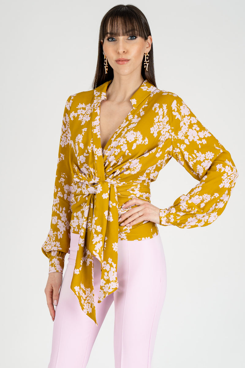 Camicia con Fusciacca Curry Quarzo