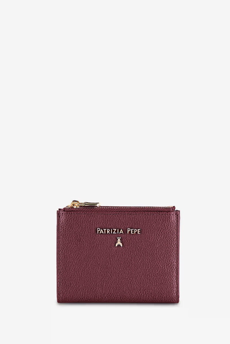Portafoglio con Zip Purple Red