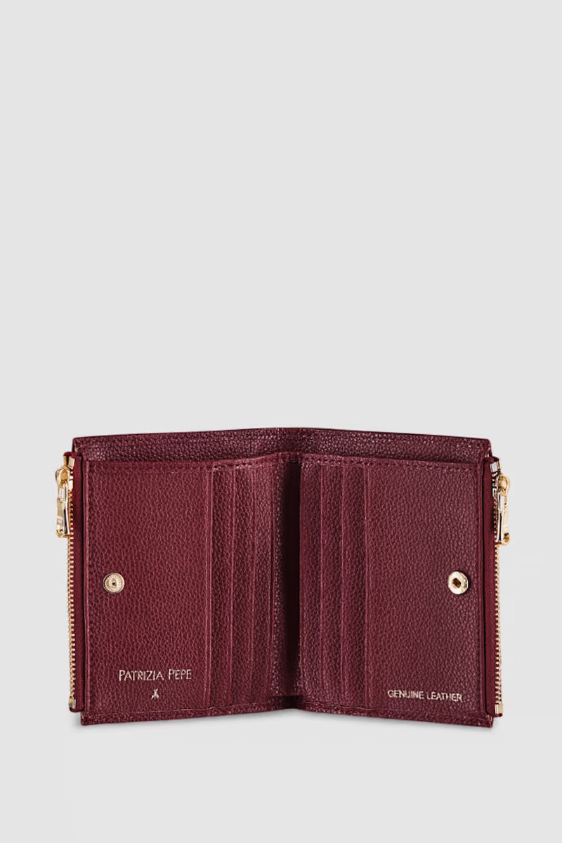Portafoglio con Zip Purple Red