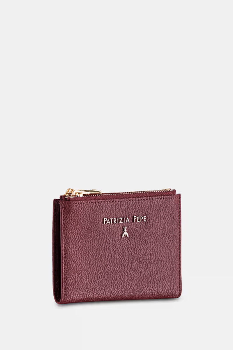 Portafoglio con Zip Purple Red