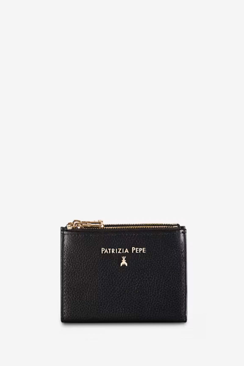 Portafoglio con Zip Nero