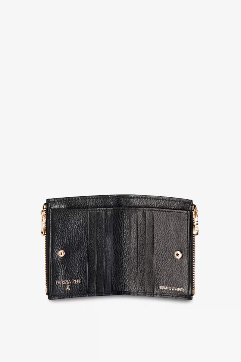 Portafoglio con Zip Nero