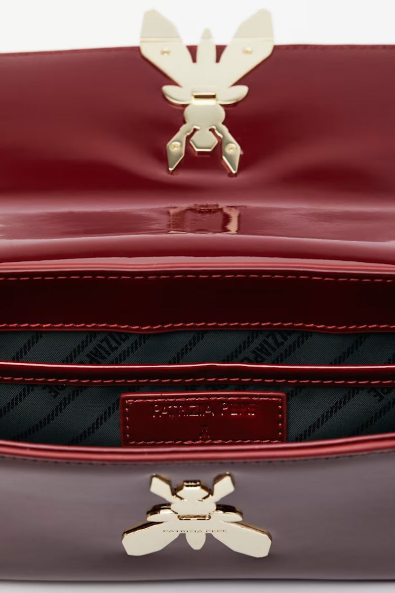 Borsa Fly Vernice Glossy Red