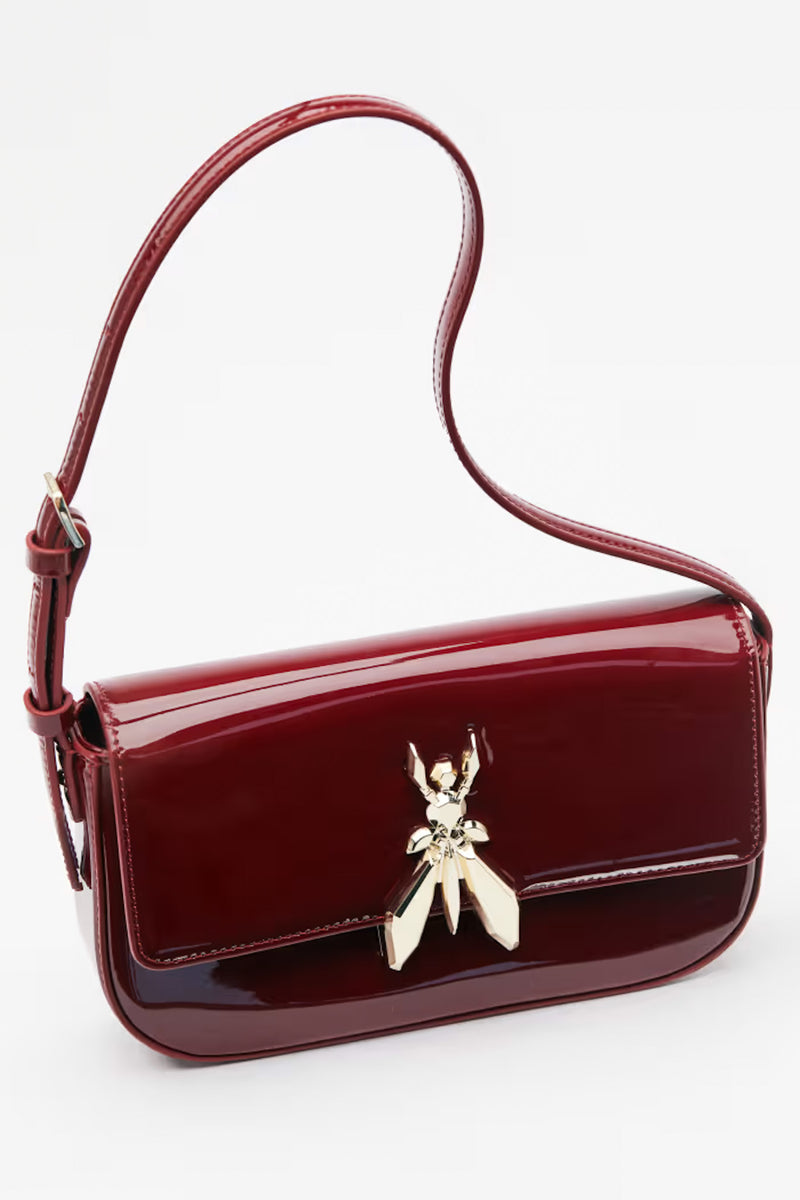 Borsa Fly Vernice Glossy Red