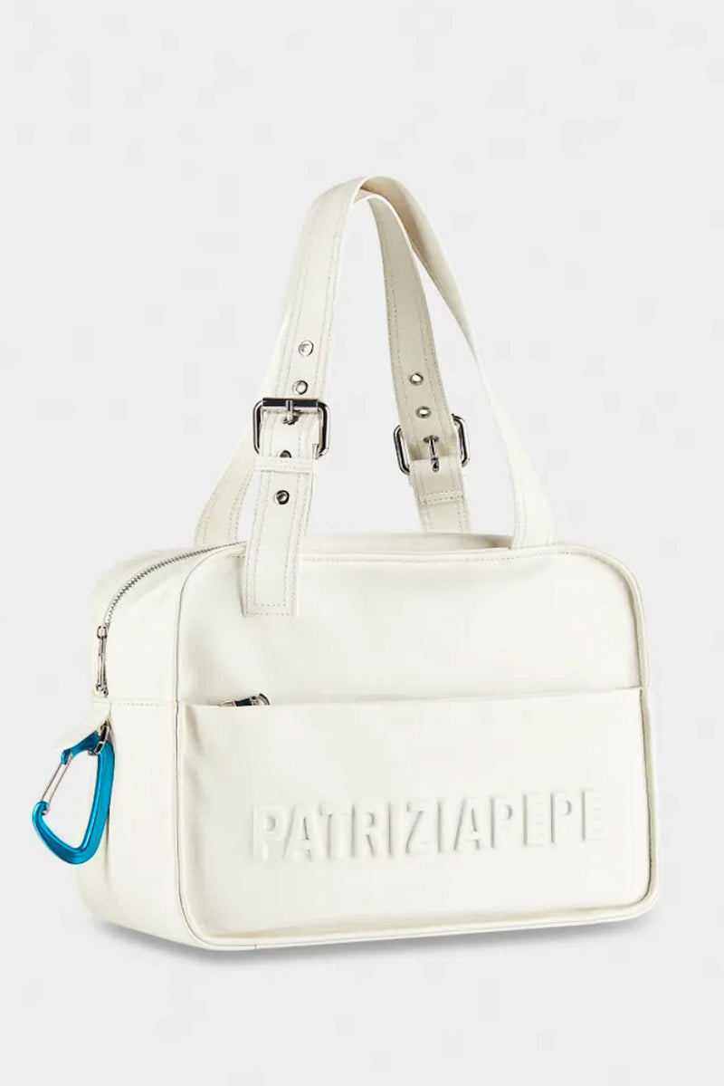 Borsa Shopping Pelle "Imperfection"Bianco