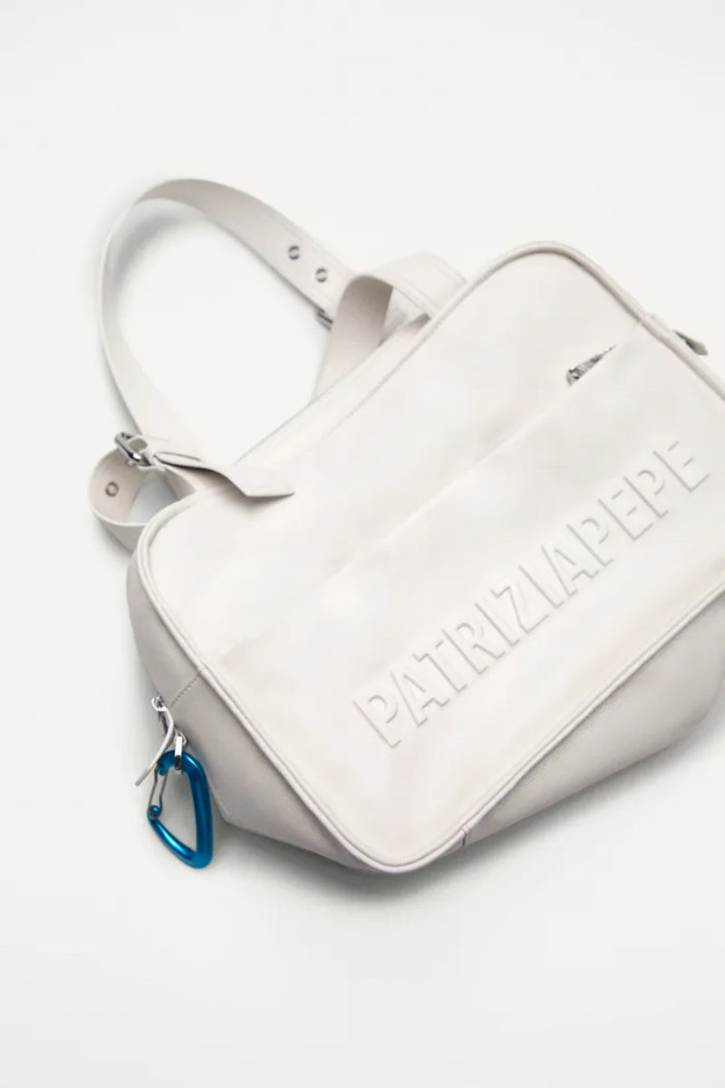 Borsa Shopping Pelle "Imperfection"Bianco