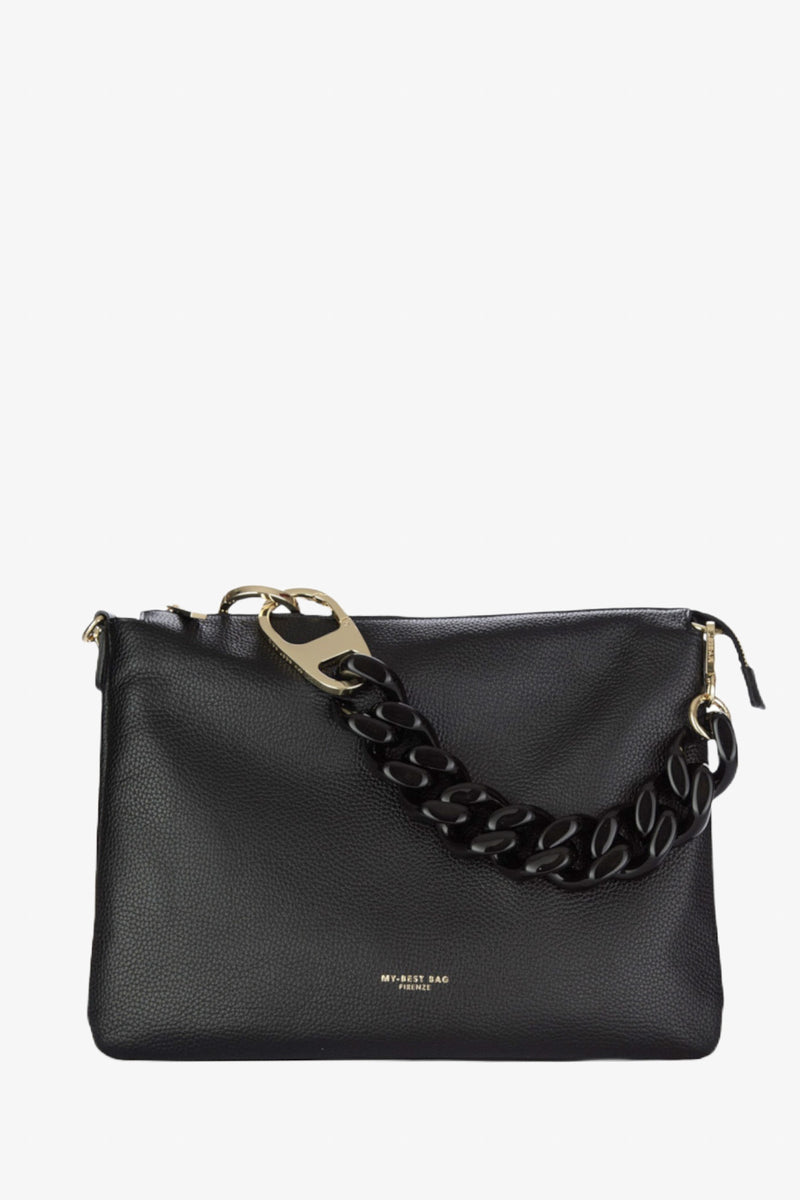 Borsa Tracolla Maxi Chain Nero